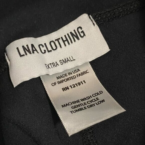 LNA Clothing Black Dovie Lace Up Legging $165 Size XS Leggings Pull On Minimal • - Picture 6 of 8